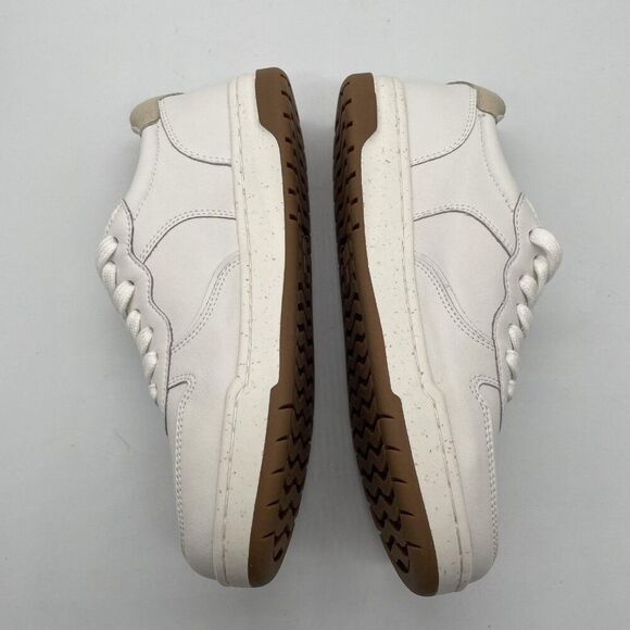 Madewell MWL Court Shoes Sz 7.5 White Leather Low Top‎ Sneakers Tennis Preppy main image 4